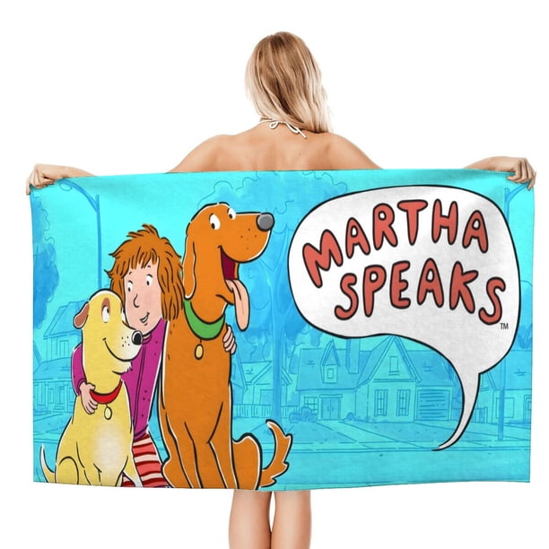 Martha Habla Toalla de playa de secado rápido con diseño temático, regalo para mujeres y niñas, ideal para cumpleaños, fans, amantes de la música, uso en la playa o al aire libre, 78 × 150 cm