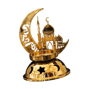 Magideal - Candelabro Árabe Para Centro De Mesa, Decoración Del Hogar, Candelabro De Metal, Candelabro Para Velas De Té Para Bodas, Recepciones Y Festivales Gran Castillo