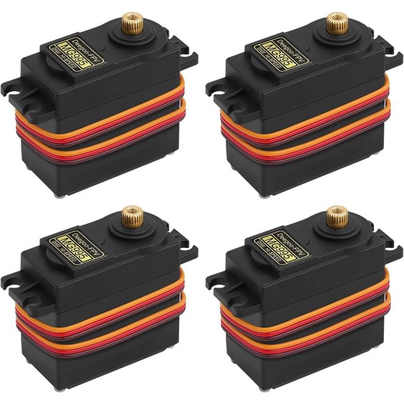 Servo Motor MG995 DeegooFPV 4 Pack 180° con Engranajes Metálicos, 13 kg