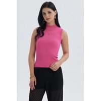 Fashionspark - Polera Mujer Rib Fucsia