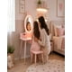 thumbnail image 5 of Tocador Infantil con Espejo LED, Cajones y Taburete - Rosa Nórdico, 5 of 6