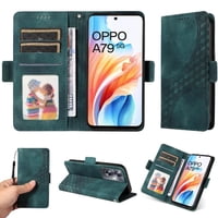 Carcasa Foxdock Oppo A79 5G De Cuero Pu, Diseño Acolchado Clásico, Protección Contra Caídas Y Rayones