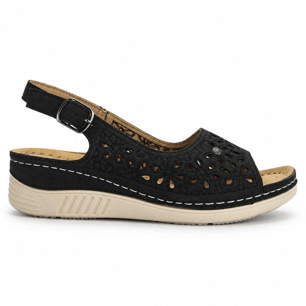 Sandalia Negro Mujer Casual Chalada Mulan