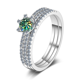 thumbnail image 1 of Anillos de Compromiso y Boda para Mujer, 1 Uds Color D VVS1 Anillos de Promesa de Moissanita, Anillos de Diamante Azul/verde/rosa con Certificado, 1 of 9