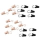 thumbnail image 3 of clips para cortinas de alta resistencia con gancho abrazadera clips de suspensión 30pcs negro + 30 piezas de oro, 3 of 3