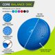 thumbnail image 3 of Balance Disc Trainer ProSourceFit Core de 14 pulgadas con bomba de PVC, 3 of 7