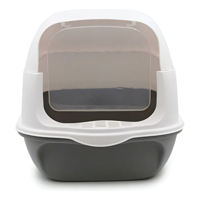 Genérico - Arenero Para Gatos Cerrado Con Pala Color Gris