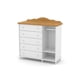 thumbnail image 4 of Comoda Mudador Provence Slim 5 Cajones Puerta - Barra Colgador Blanco Miel, 4 of 5