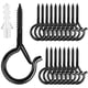 thumbnail image 1 of FSAH 25 ganchos atornillables para exterior con cierre de seguridad, 1 of 9