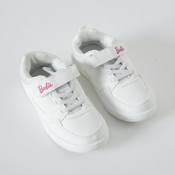 Zapatillas Escolar Niña Logo Blanco Barbie