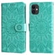 thumbnail image 4 of Funda tipo cartera FOXDOCK para iPhone 11 Pro Max , diseño girasol en relieve, cuero PU, cierre magnético, soporte y tarjetero, 4 of 5