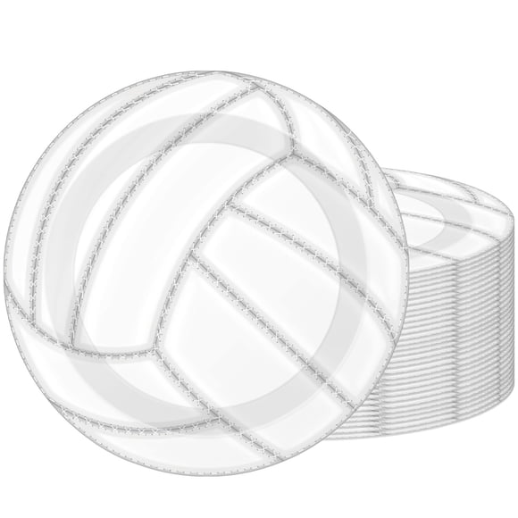 Artículos Para Fiesta Platos De Voleibol Para Cumpleaños 60 Piezas