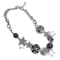 Ioensy - Collar Con Colgante De Estrella Gótico Para Mujer, Collar Punk De Moda Grueso Ajustable
