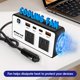thumbnail image 4 of Inversor de corriente para coche PisFau 300 W 12 V a 110 V con USB-C y USB-A, 4 of 6