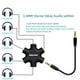 thumbnail image 2 of Divisor de audio para audífonos Bairutong de 5 salidas con cable de 3.5 mm de 20 cm y 100 cm, 2 of 6