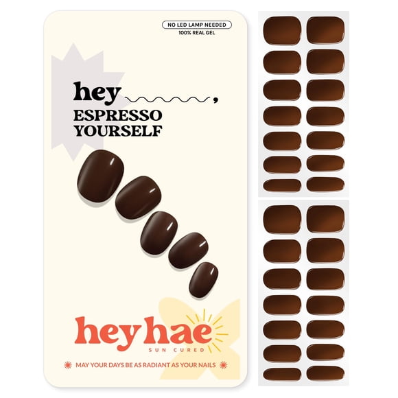 Tiras de gel semicurado Heyhae Espresso Yourself veganas