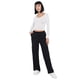 thumbnail image 1 of Pantalón Mujer Cargo Elasticado Negro Corona, 1 of 5