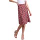 thumbnail image 3 of INSPIRE CHIC Falda Midi Floral de Cintura Alta con Línea A Flowy de Longitud a la Rodilla para Mujer, Regreso a Clases, Rojo Oscuro XL, 3 of 6