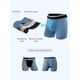 thumbnail image 4 of Calzoncillos tipo bóxer TIICHOO para hombre para incontinencia, lavables, paquete de 3, 4 of 5