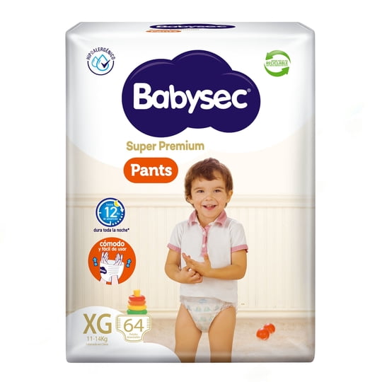 Pañales Babysec Pants Súper Premium Xg