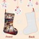 thumbnail image 3 of ¡Maldiciones! Tema: Calcetines de Navidad, fino lino blanco para colgar en escaleras y chimenea, decoración navideña para el hogar, regalo de Navidad. 45cm × 32cm, 3 of 5