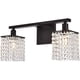 thumbnail image 1 of Aplique de Pared para Baño Living District Phineas de 2 Luces con Cristal Negro, 1 of 8