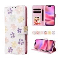 Foxdock Funda Tipo Cartera Floral Para Xiaomi Redmi Note 14 4G ,Funda Con Tapa De Cuero Pu, Protección Antigolpes Con Ranuras Para Tarjetas Y Soporte
