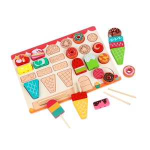 Bothyi - Helados De Madera, Juguetes De Helado, Tienda De Helados, Juego Para Niños De Jardín De Infantes