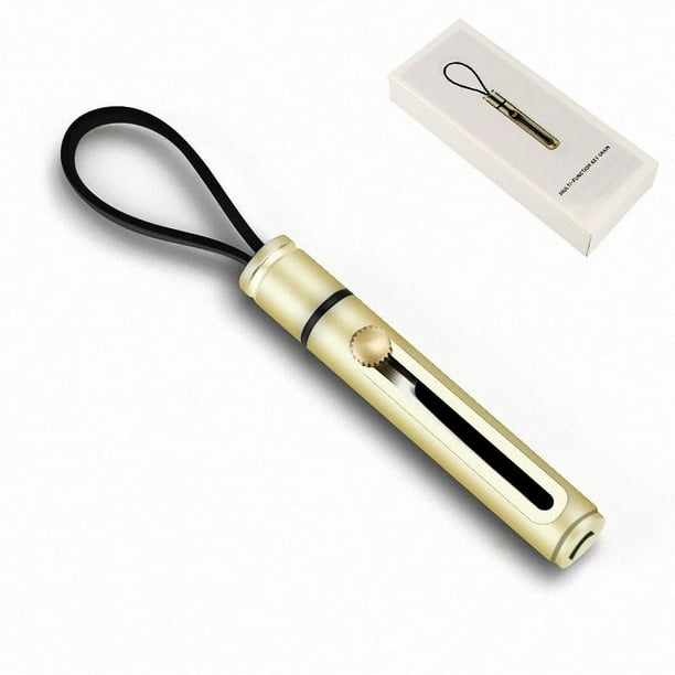 Portable Stainless Steel Knife Key Chain With Hanging Rope, Self-defense EDC Tool Pocket Knife For Outdoor Camping Emergency