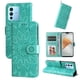 thumbnail image 1 of Funda tipo cartera FOXDOCK para Vivo V23 Pro , diseño girasol en relieve, cuero PU, cierre magnético, soporte y tarjetero, 1 of 5
