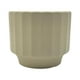 thumbnail image 2 of Macetero Maceta De Ceramica Limon Mate Lineas Verticales M, 2 of 8