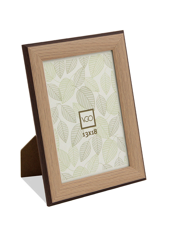 Vgo - Marco Plástico Tramado 10X15 Beige