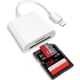 thumbnail image 1 of Lector de tarjetas Gafalr 2 en 1 Lightning SD TF para iPhone, 1 of 7