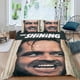 thumbnail image 2 of El Resplandor Conjunto de sábanas temático, trío de piezas, cómodo y amigable con la piel, diseño único, regalo de decoración para el hogar para familiares, amigos y fans,140cm *210cm, 2 of 6