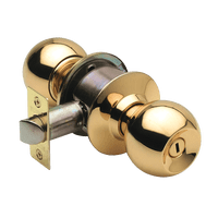 Cerradura Cilíndrica Pomo Yale Baño Dormitorio Bronce