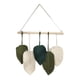 thumbnail image 5 of Tapiz colgante de pared de macramé con hojas, decoración artística de pared con borlas, tapiz tejido hecho a mano de regalo para fiesta, sala de estar, 5 of 5
