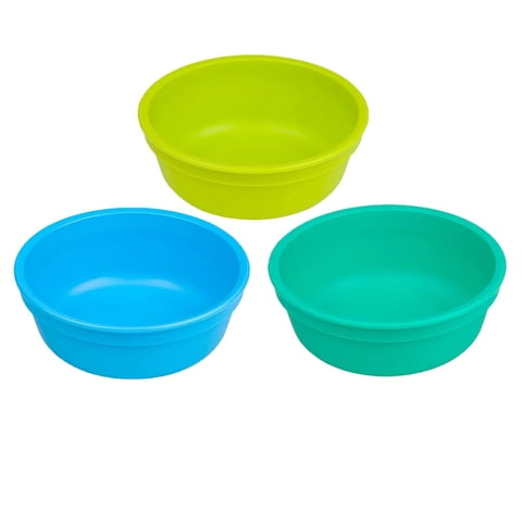 Replay Recycled - Set 3 Bowl Ecológico- Verde Limón-Azul-Aqua