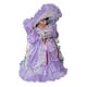 thumbnail image 1 of Muñeca de cerámica con vestido, figura de en miniatura, hermosa mujer para adorno, decoración de escritorio de cumpleaños, regalo para niños Púrpura, 1 of 5