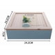 thumbnail image 3 of Caja De Té Mediana De Madera 9 Espacios Azul Azul Claro, 3 of 4