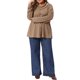 thumbnail image 2 of Agnes Orinda Conjuntos de Halloween Top de Punto de Cuello Alto con Botones de Manga Larga y Abertura Lateral para Mujer de Talla Grande 2X Camel, 2 of 6