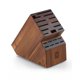 thumbnail image 1 of Bloque de almacenamiento de cuchillos Cook N Home, madera de acacia, 20 ranuras, 1 of 6
