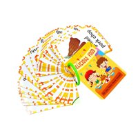 Bothyi - Tarjetas Flash De Alimentos Coordinación Interactiva Aprendizaje Temprano Para Guardería Cosplay