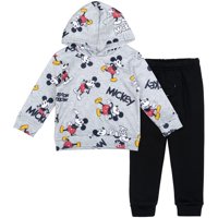 Conjunto De Sudadera Con Capucha Y Pantalones De Mickey Mouse De Disney Para Niños 4T