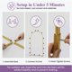 thumbnail image 2 of Set de soportes Arch Background K-Brands Gold Metal de 1,8 m, 1,5 m y 1,2 m, 2 of 7