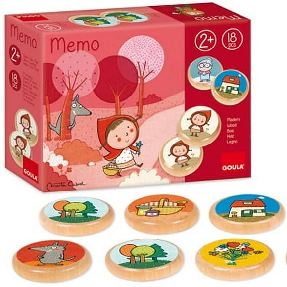 Memory Madera Caperucita Roja
