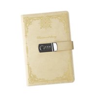 Magideal - Diario Con Candado, Diario Con Candado Con Contraseña, Diario Con Candado Multifuncional, Cuaderno Con Candado Para Oficina, Niños, Hombres Y Mujeres Amarillo