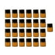 thumbnail image 5 of 25x Mini Botellas Líquidas Tubos Marrones Viaje A Prueba De Fugas Para Perfume 1ml Tapón Combinado, 5 of 5