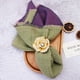 thumbnail image 2 of suxuMhao Servilletas de Tela de Doble Cara, Paquete de 8 Morado&Verde 15.75x15.75in, Servilletas de Cena de Tela Reutilizables Lavables de Algodón Suaves y Absorbentes, Servilletas de Tela Perfectas, 2 of 3