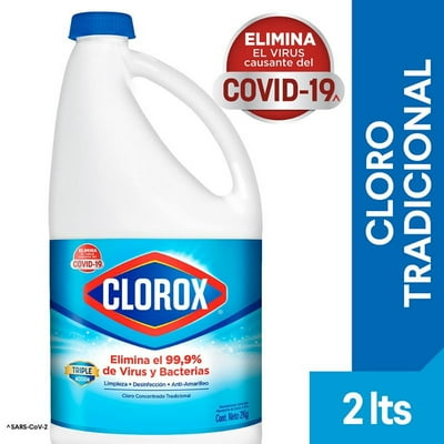 Cloro Triple Acción Líquido Tradicional Botella 2000 Ml Clorox