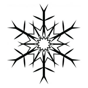Rienda Libre Graphics - Decomural Christmas Snowflake Xmas Ws-15248